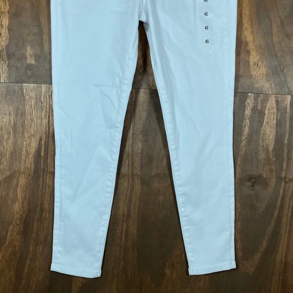 Express Womens Jeans White Denim High Rise Skinny Hyper Stretch 4 Short - Picture 3 of 12